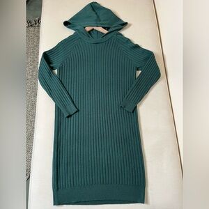 NWT Anthropologie Sweater Dress - Women’s Medium Green - Knit Hoodie Loungewear